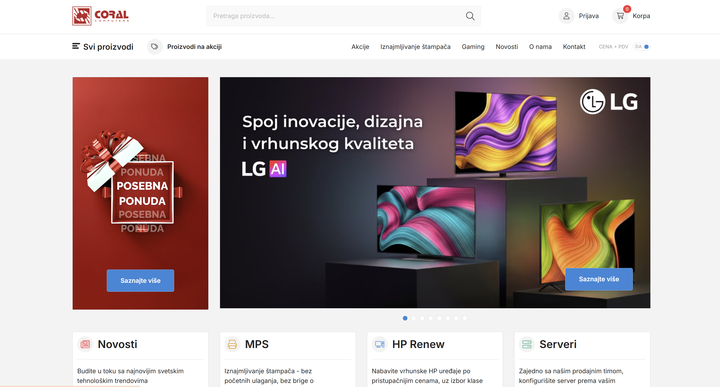 Coral Computers — custom ecommerce platform